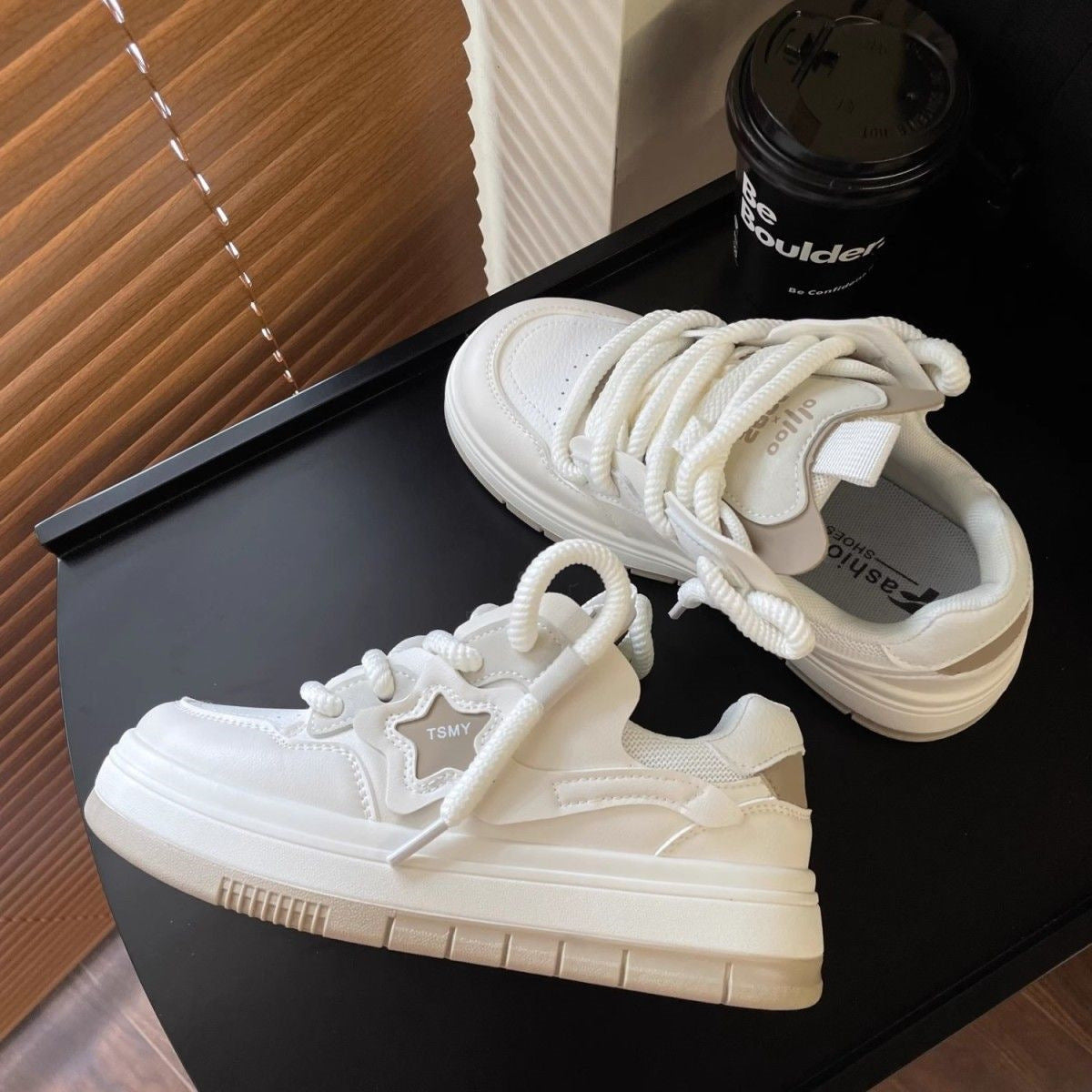 Women's Fashion Platform Lightweight Casual Sports Skate Shoes
