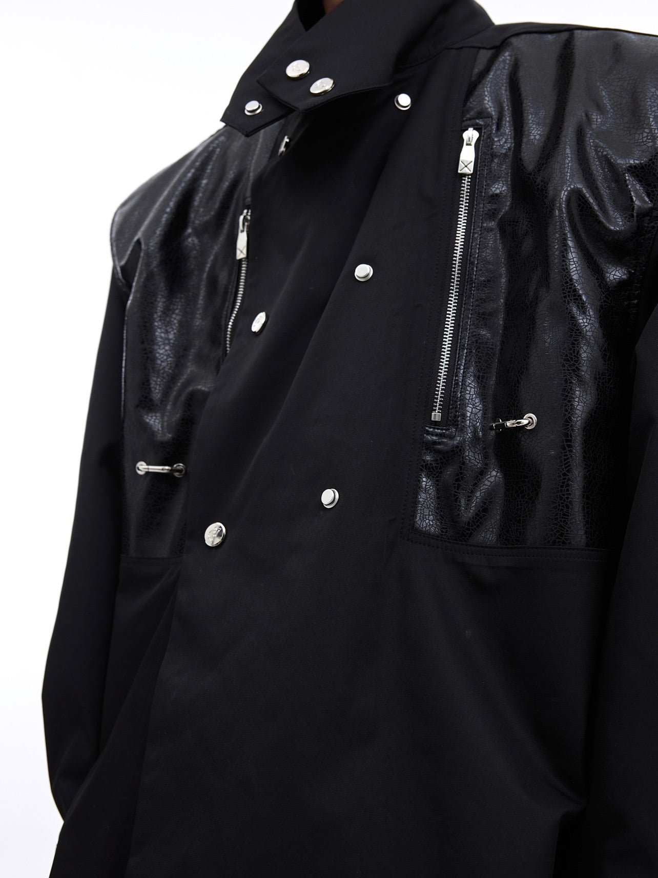 Embellished Loose Solid Color Cardigan Coat
