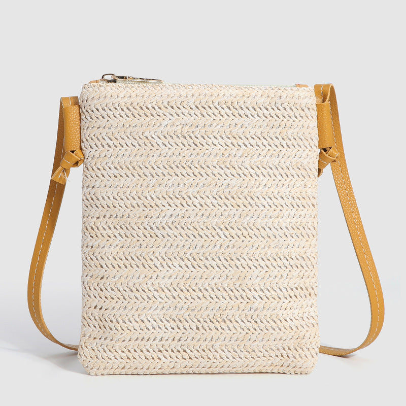 Fashion Solid Color Small Square Bag Vertical Mobile Phone