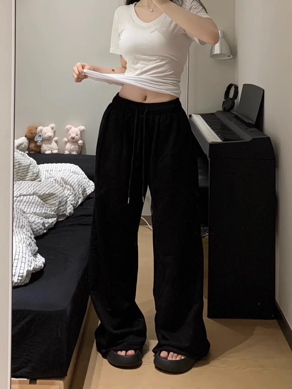American-style Lazy Low Waist Casual Sports Pants