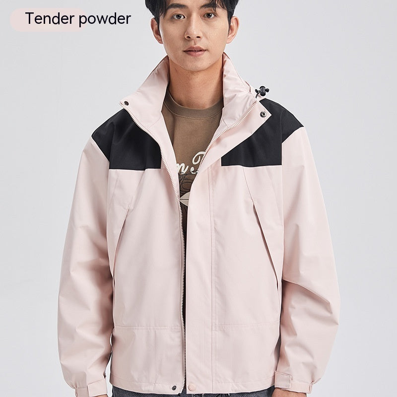 Hooded Outdoor Shell Jacket For Men And Women