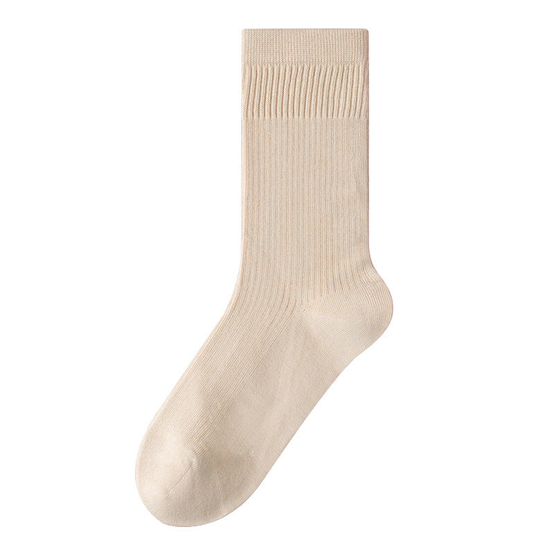 Women's Cotton Macarons Solid Color Socks