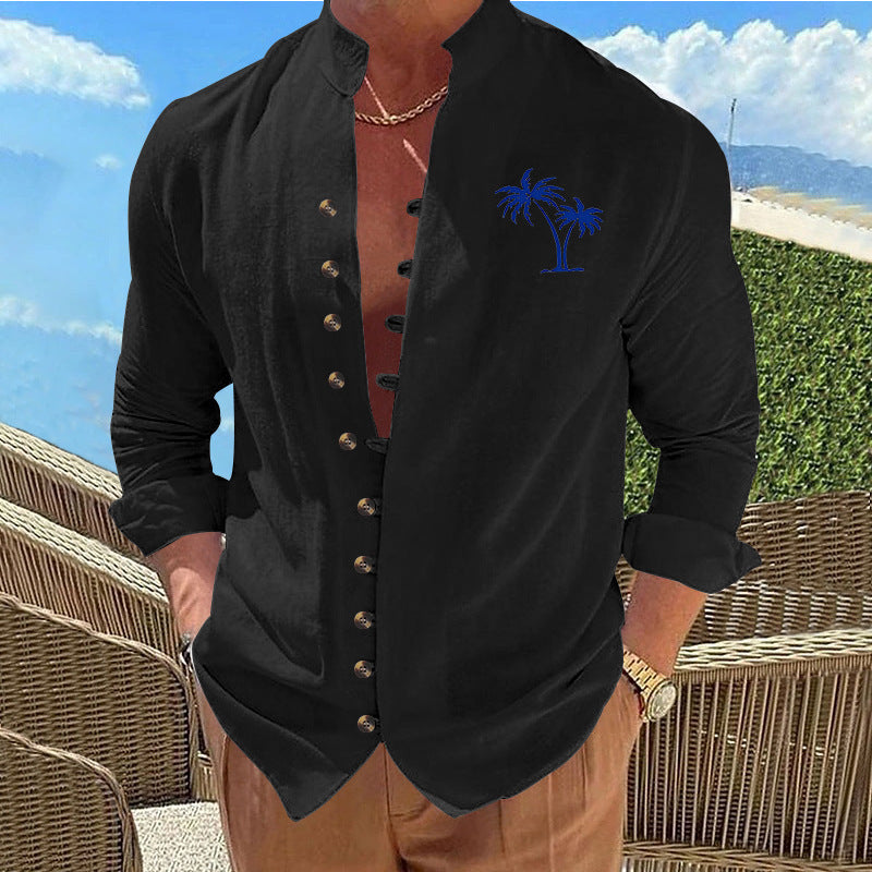 Coconut Vintage Print Slim Men's T-shirt