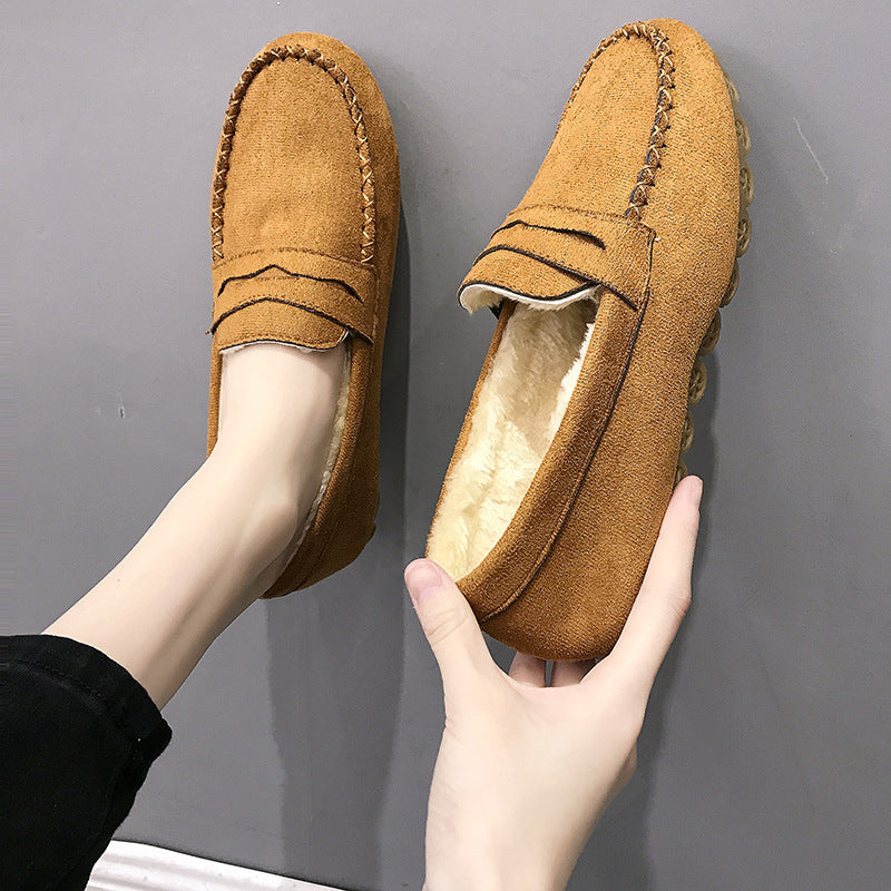 Women's Fashion Personalized Winter Peas Flat Shoes