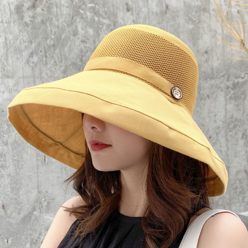 Summer Bucket Hat Women's UV Protection Big Brim Sun Hat