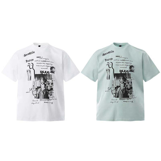 Loose Leisure All-matching Street Tide Brand Characters Letter Print Short-sleeve