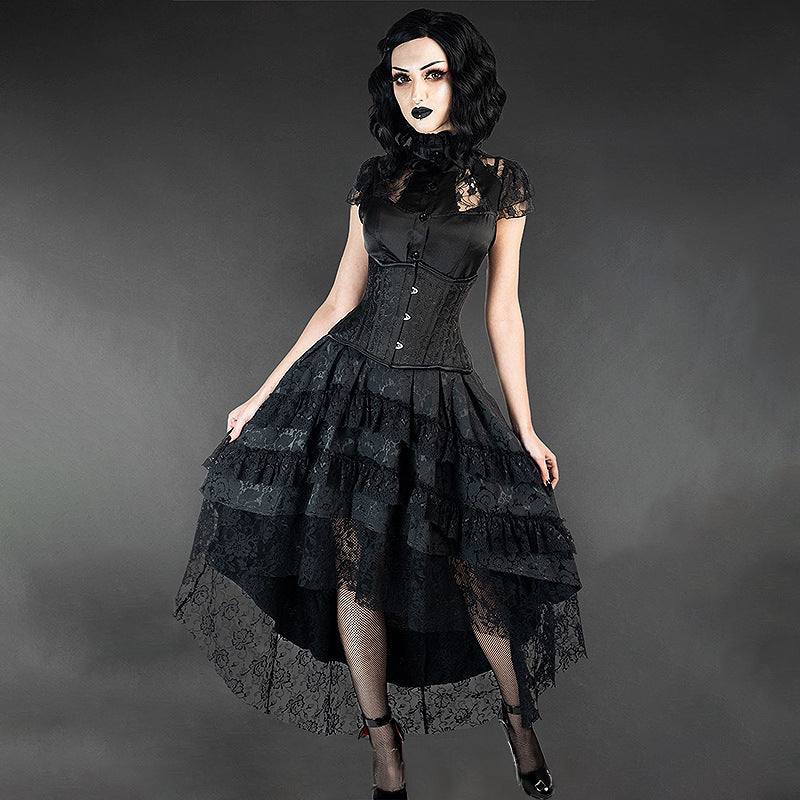 Retro Fashion And Personalized Lace Skirt For Women