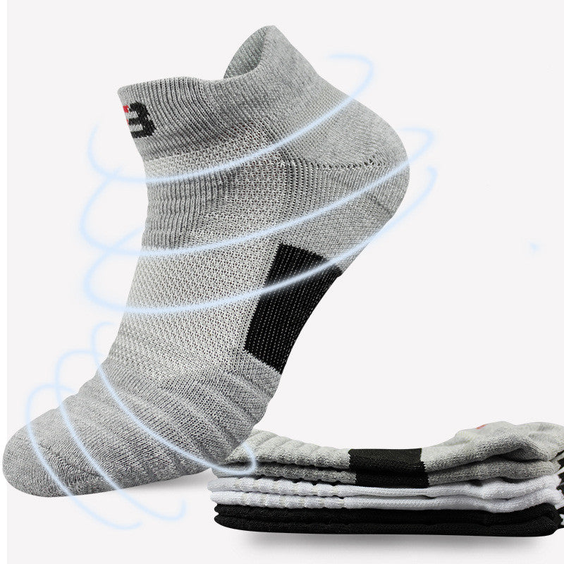 Elite Basketball Socks Men's Short Thick Towel Bottom