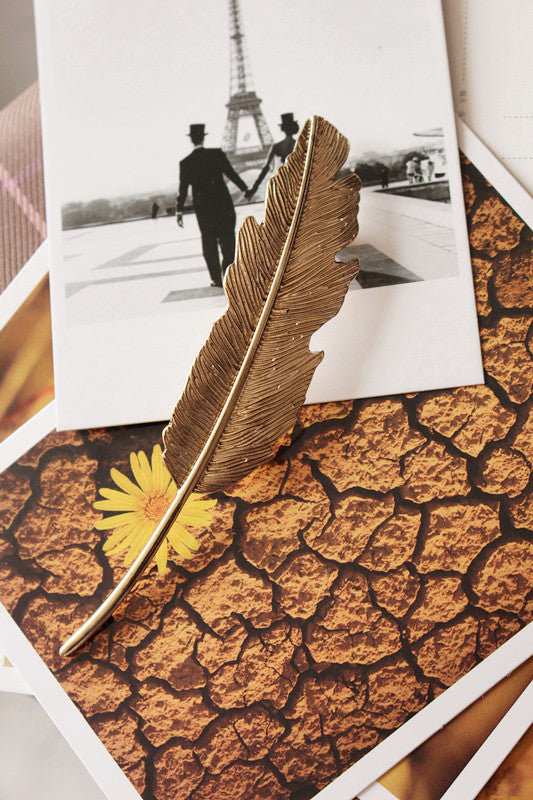 Large Feather Spring Clip And Wind Hair Accessories
