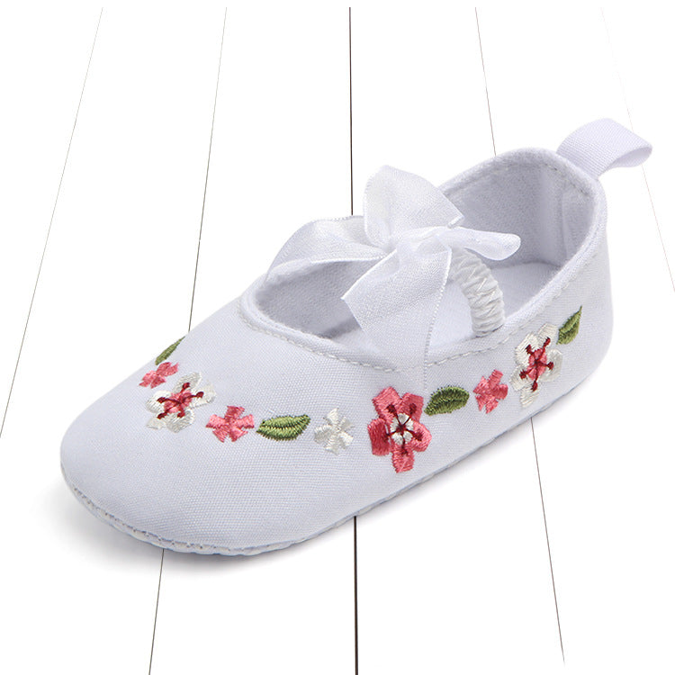 Embroidered Baby's Shoes Elastic Band Toddler Shoes