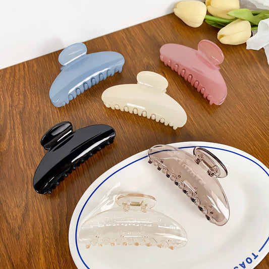 High-grade Semicircle Plastic Hairpin Elegant And Fashionable