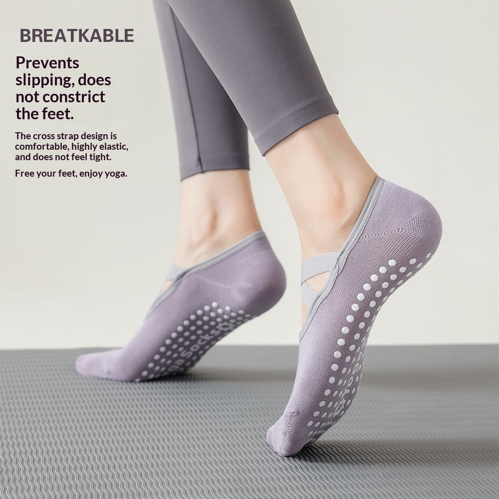 Indoor Fitness Silent Pilates Women's Professional Anti-slip Dance Socks