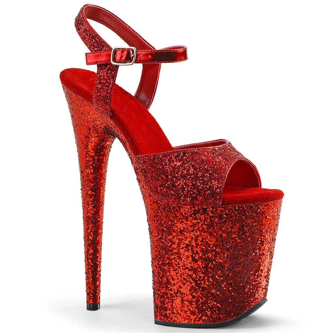 Hengtian High Flashing Waterproof Platform Stiletto High Heels
