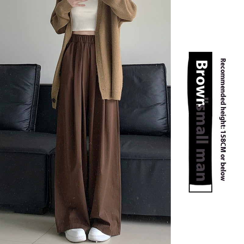 High Waist Drooping Casual Straight-leg Idle Style Mopping Yamamoto Pants