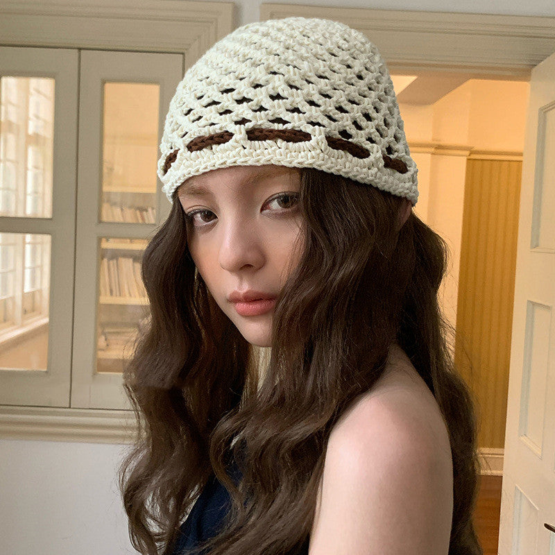 Women's All-match Handmade Crochet Woolen Cap