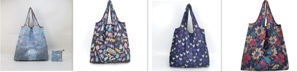 Japanese Supermarket Shopping Bag Eco-friendly Grocery Shopping Bag Foldable Portable Medium Oxford Cloth Gift Bag