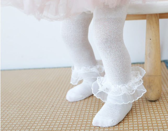 Spring And Summer Korean Princess Style Baby Leggings
