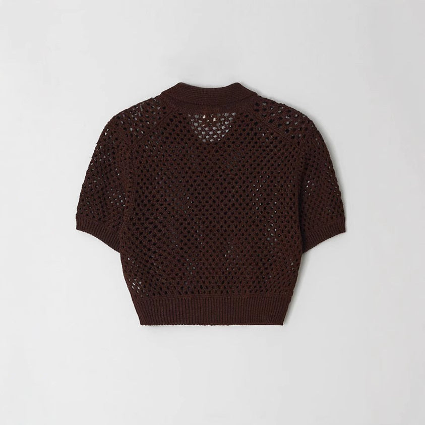 Exotic Rib-knit Cuff Casual Fashion Style Slim-fit Knitted Cardigan Top