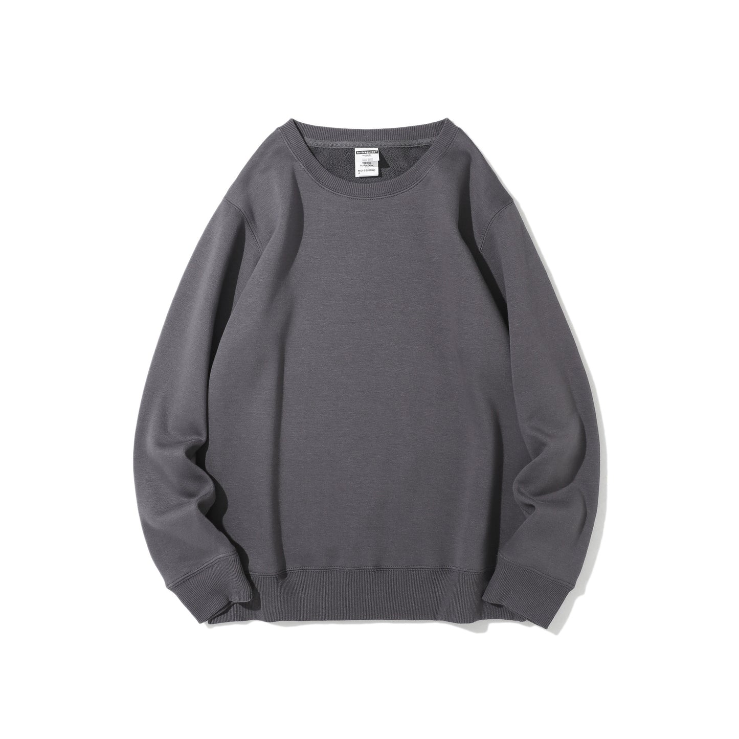 Polar Fleece Rund Hals Sweater Fleeceforet Let Board Candy Color Langærmet Tykket Frakke
