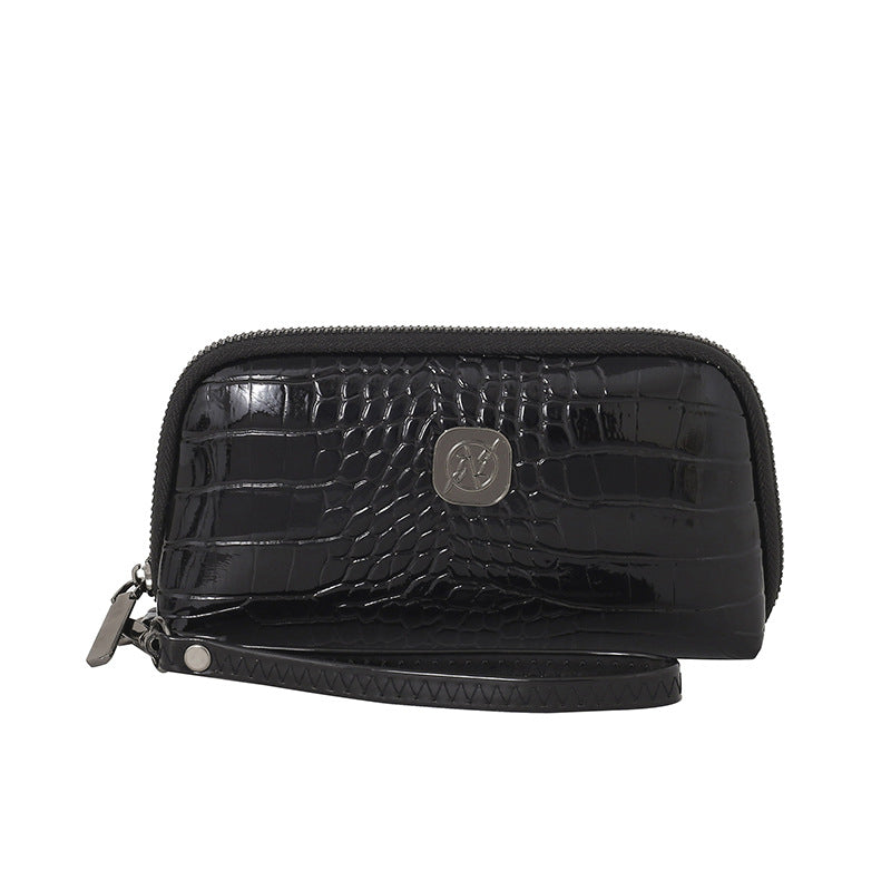 Hand-held Crystal Bamboo Pattern Exquisite Mobile Phone Bag