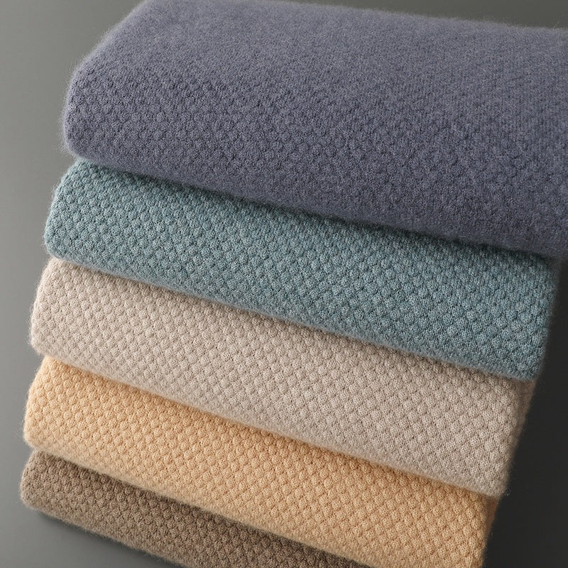 Herre EfterårVinter Business Casual Rundhalset Kashmir Sweater