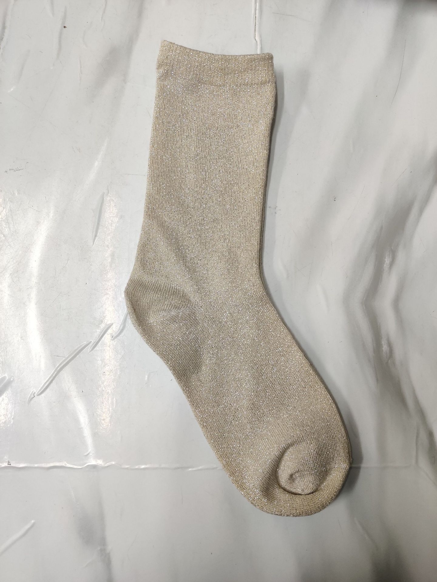 Women's Solid Color Thin Breathable Japanese Lurex Socks