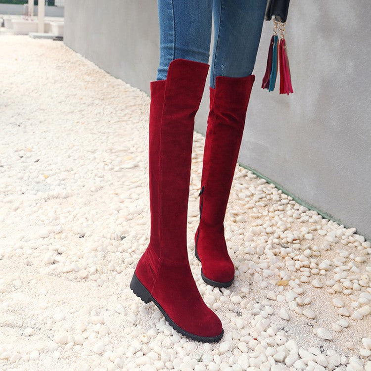 Tumn And Winter Women's Boots British Style Knee-length Boots