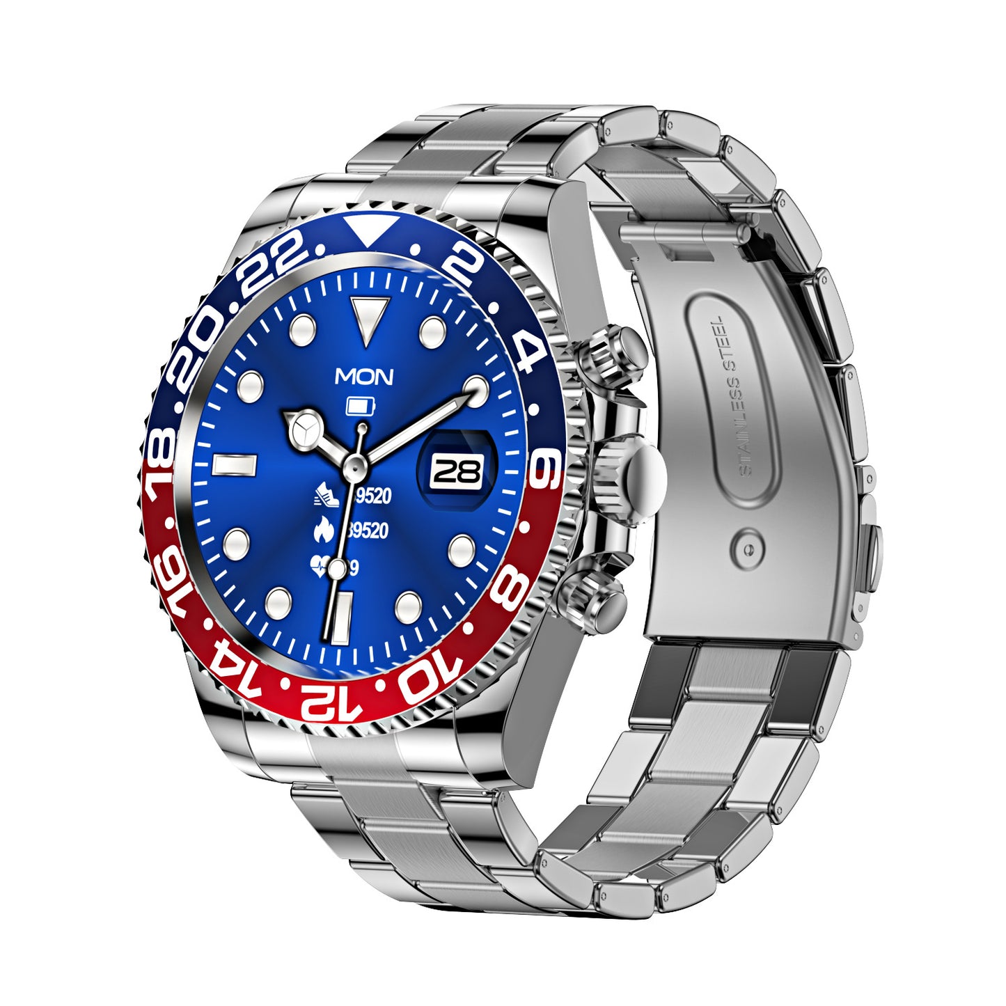 Stainless Steel Green Water Ghost Smart Watch