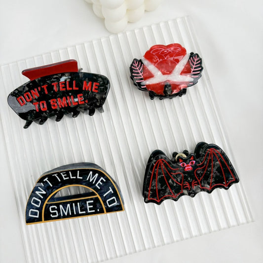Halloween Shark Vinegar Bat Hair Clip