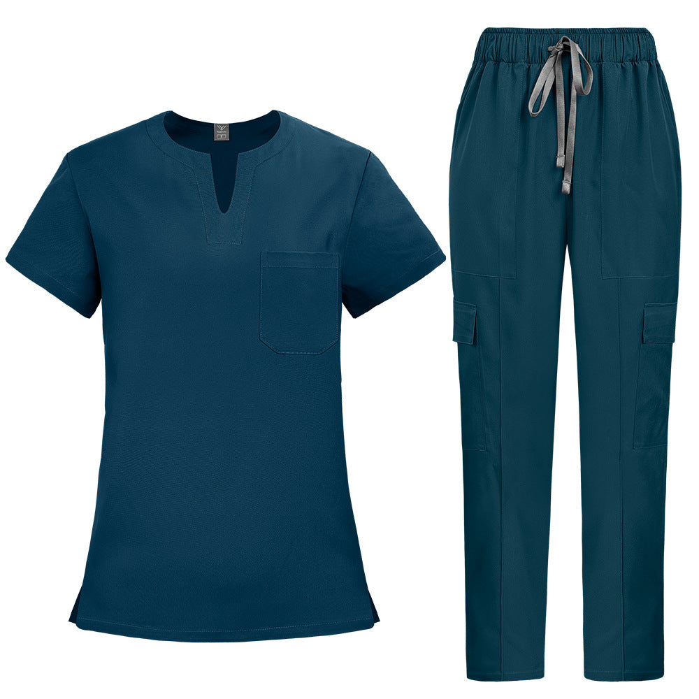 Simple Straight-cut Hand-washing Suit For Nurses