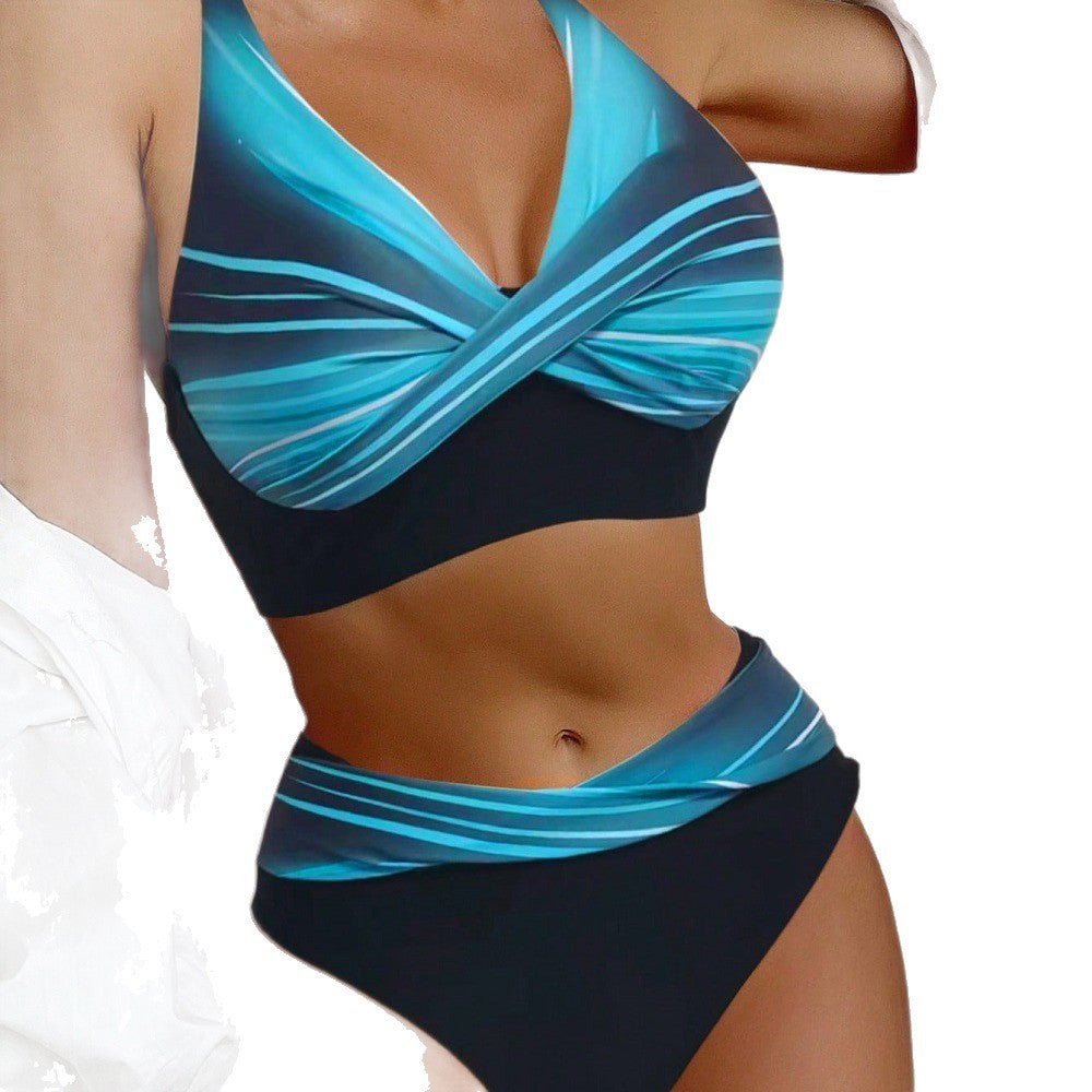 Women's Printed Two-piece Swimsuit Womens Sexy Bikini