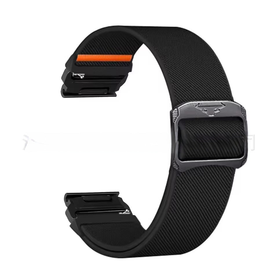Cow Head Buckle Elastic Nylon Strap