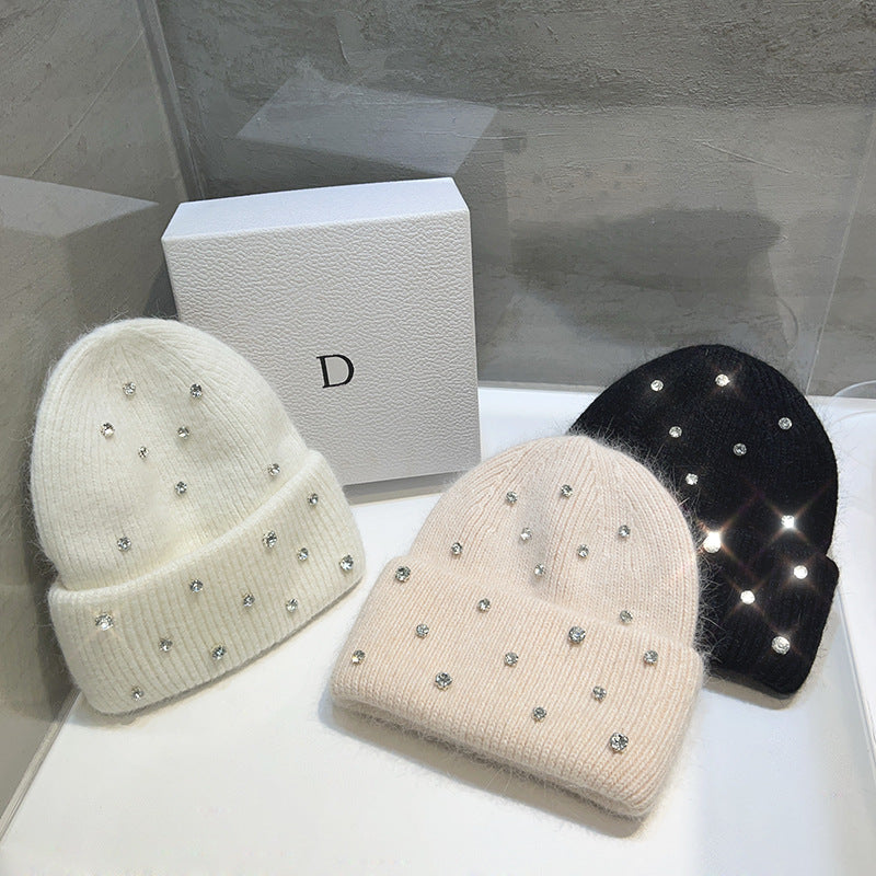 Autumn-Winter Warm And Thickening Trend All-match Sweet Knitted Toque