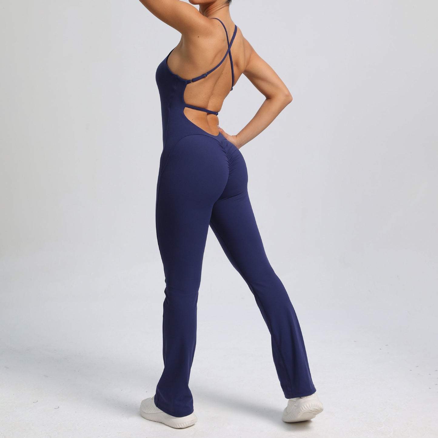 High-intensity Sports Adjustable Shoulder Strap Slightly Tight Yoga Jumpsuit