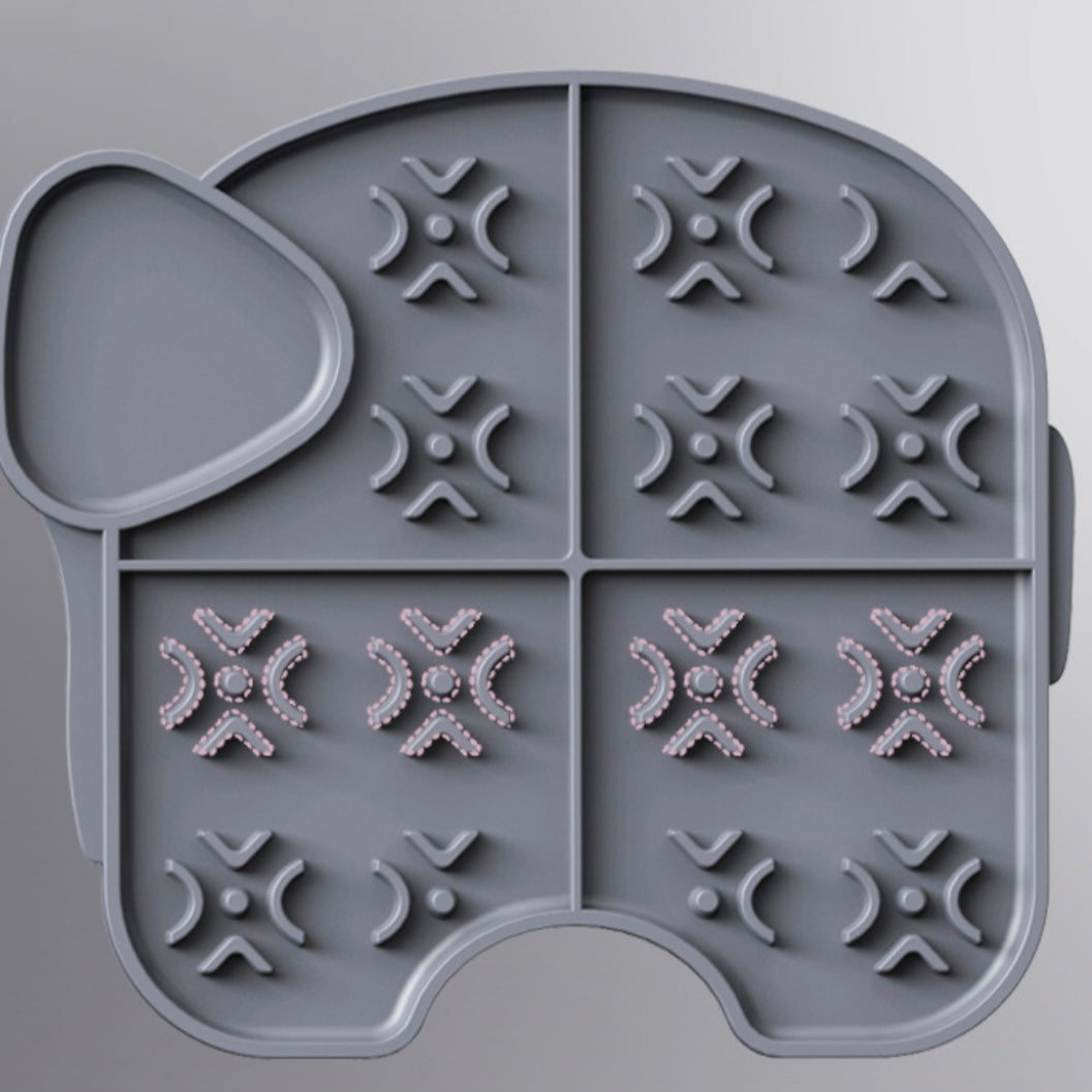 Pet Elephant Licking Plate Silicone