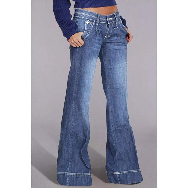 Women's Jeans Look Slimmer With Water Wash Micro