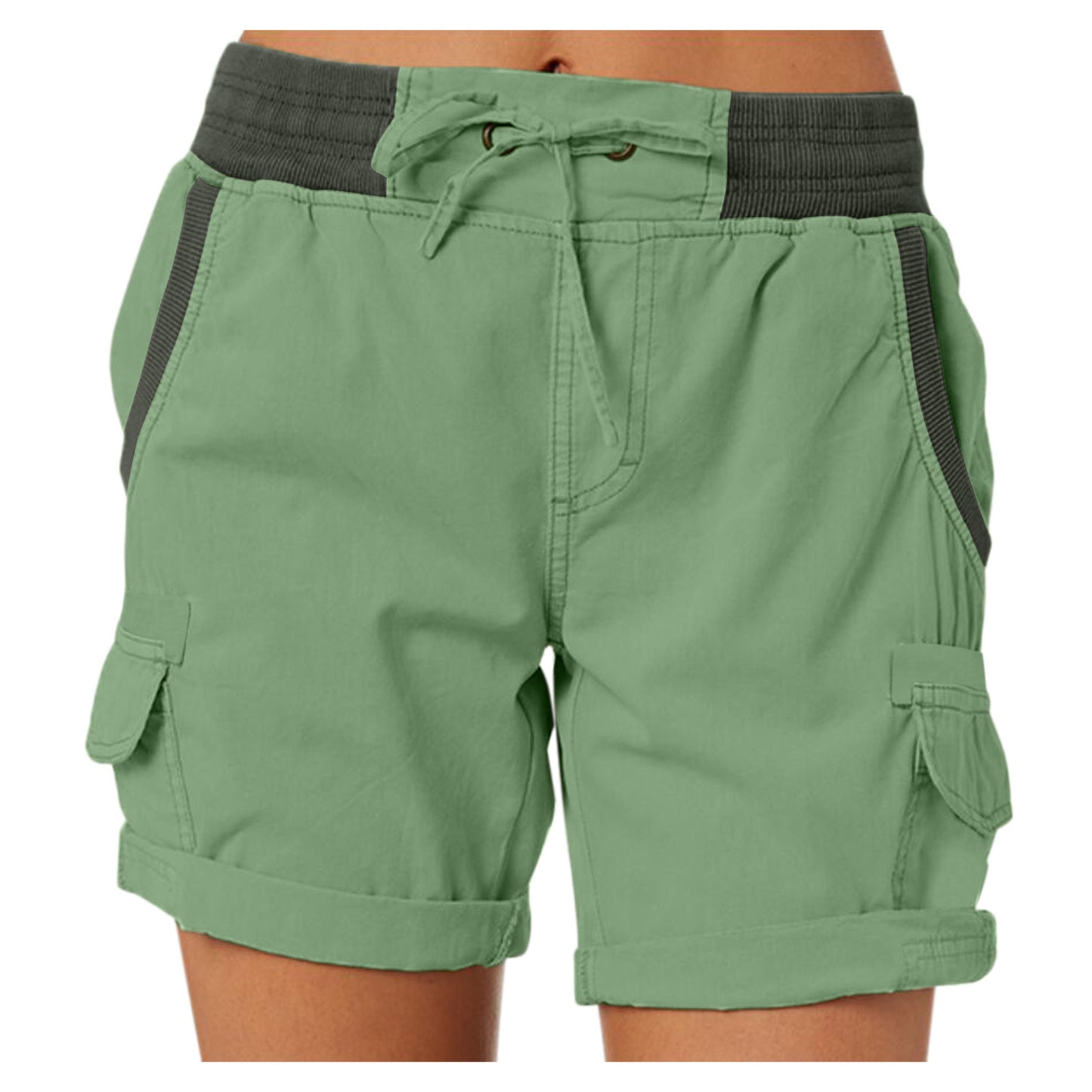 Women's Fashion Casual Loose High Waist Cotton Linen Shorts