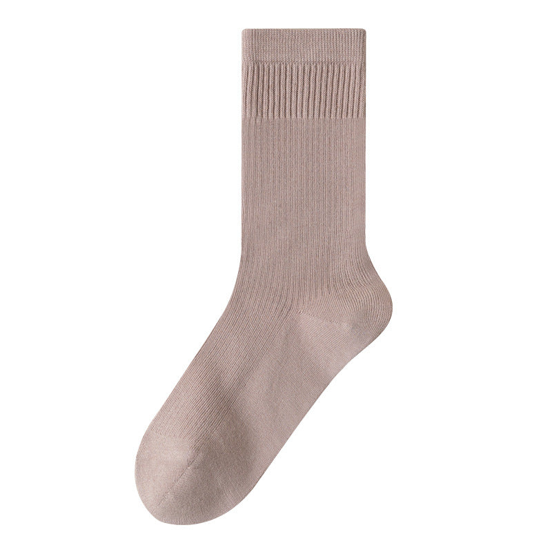 Women's Cotton Macarons Solid Color Socks