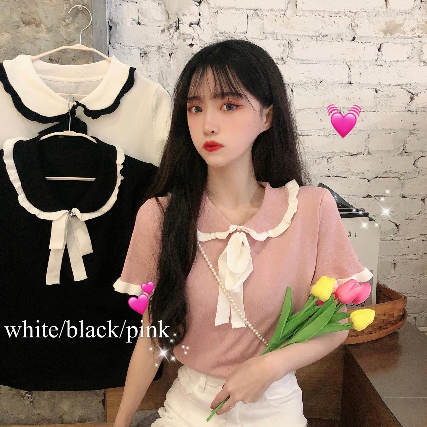 Versatile Sweet And Gentle Short Sleeve T-Shirt