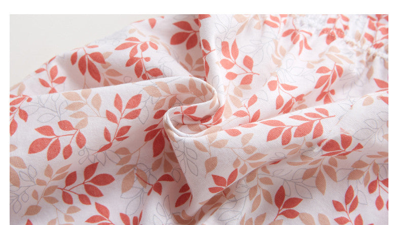 Underwear Ladies Pure Cotton Boxer Shorts Printed Shorts Middle-aged And Elderly Plus Fertilizer Plus Boxer Shorts