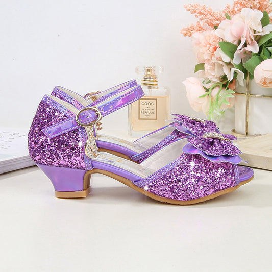 Princess Shoes For Girls New Non-slip Bow
