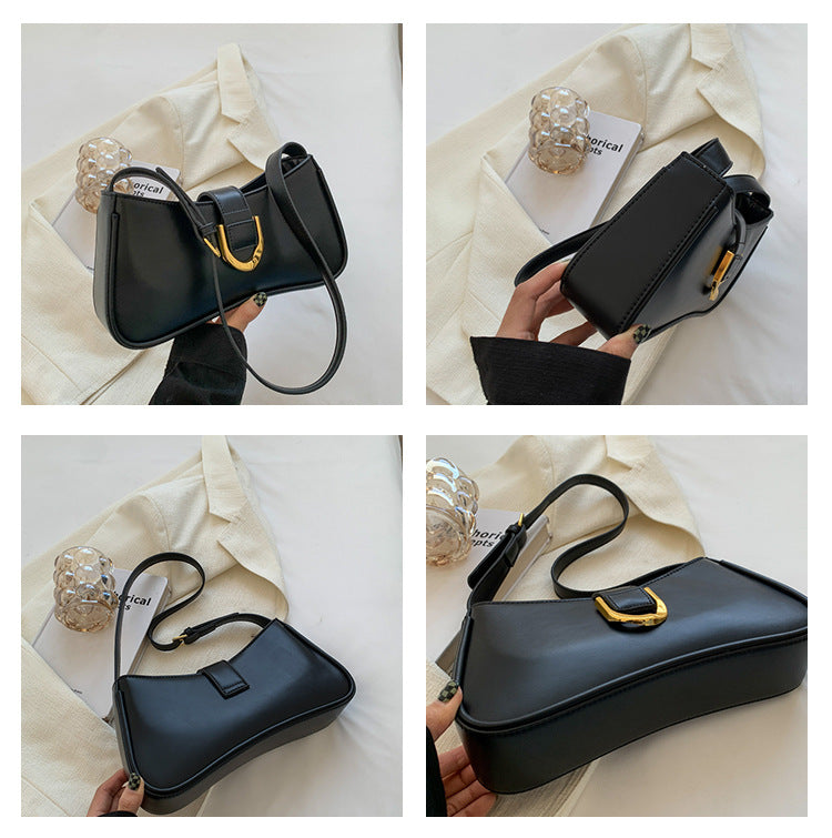 Small Bag Women's Bag Niche Design One Shoulder Underarm Bag Baguette Bag Ladies Backpack