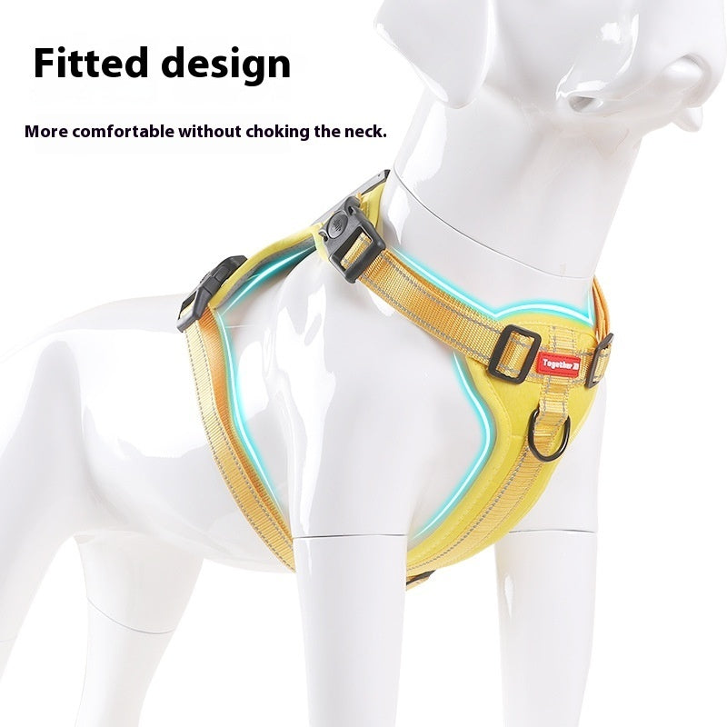 Large, Medium And Small Dog Chest Harness Traction Rope