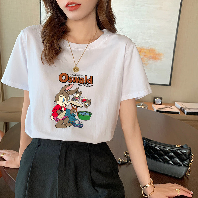 Women's Cotton Short-sleeved T-shirt