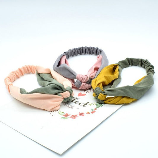 Sweet MSN Women's Color Matching Cross Hair Band