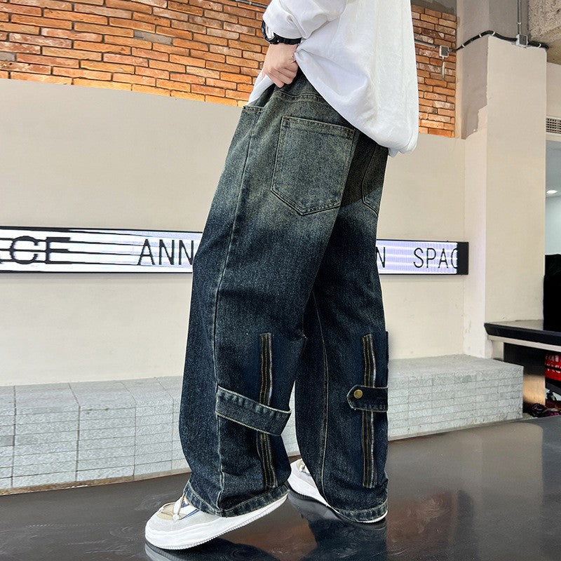 Korean Style Big Children Thick Warm Pants