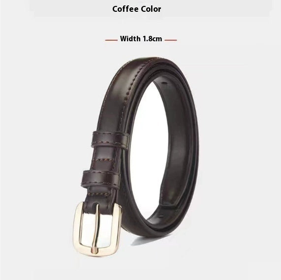 Pin Buckle Thin Belt Women's All-match Decoration Simple