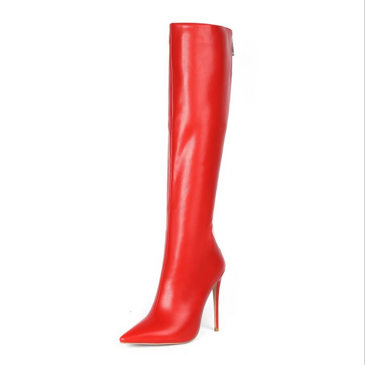 Spring And Autumn European And American Style Sexy High Heels Stiletto Red Royal Blue Patent Leather