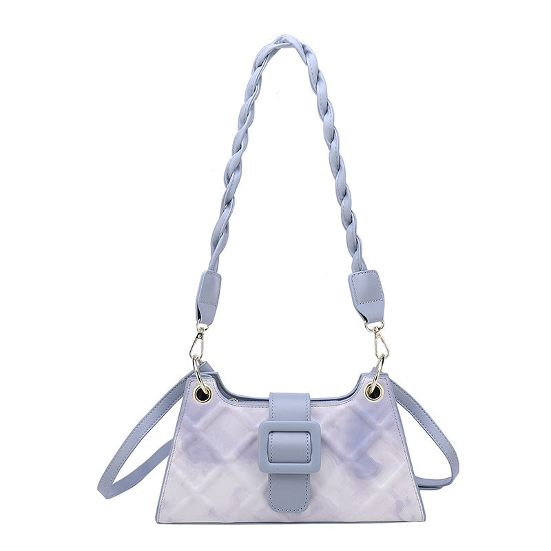 Women's Fashion Clashing Woven Shoulder Crossbody Bag