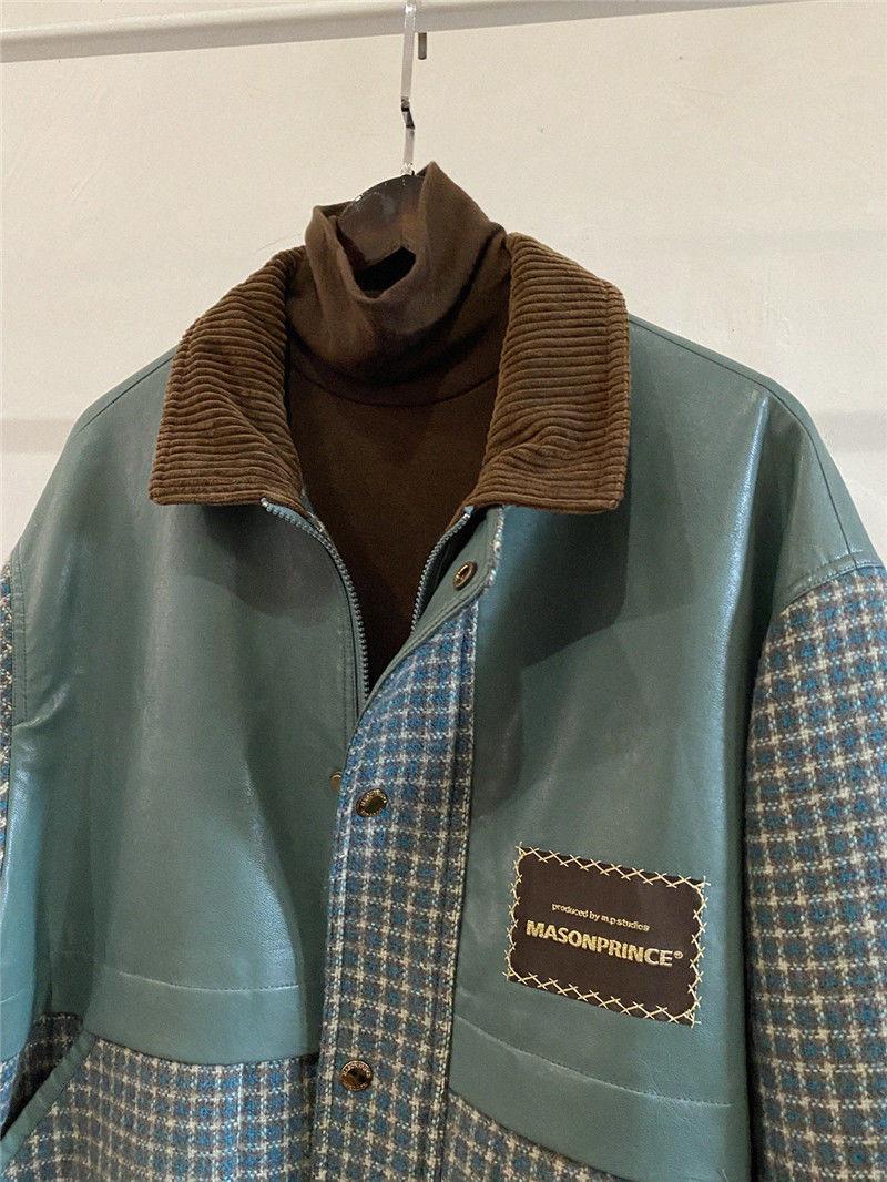 Small And Versatile Gentle Fashion Sweet Retro Woolen Leather Jacket